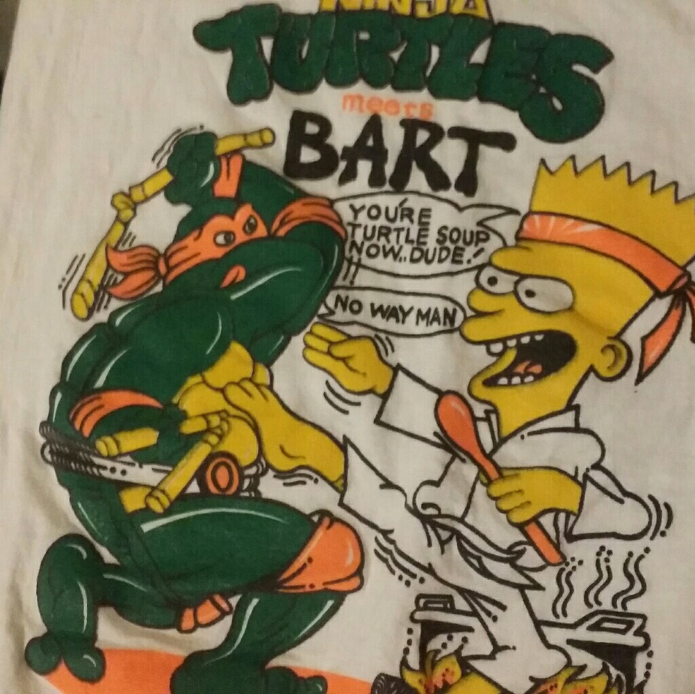 (SOLD )Bootleg old school bart shirt